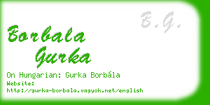 borbala gurka business card